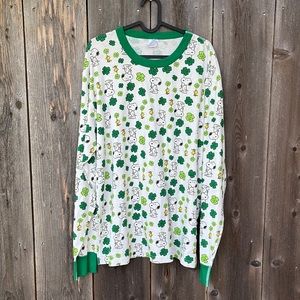 Hanna Andersson Peanuts Shamrock PJ Top